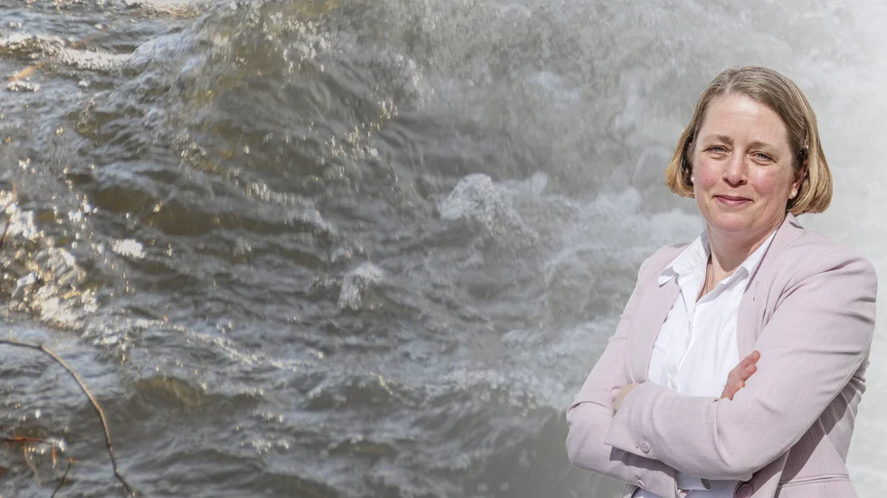 Gabriella Hammarskjöld: "Det råder egentligen inte någon vattenbrist på Gotland om vi börjar jobba på nya sätt och börjar magasiner mycket mer vatten i landskapet på rätt ställen". 