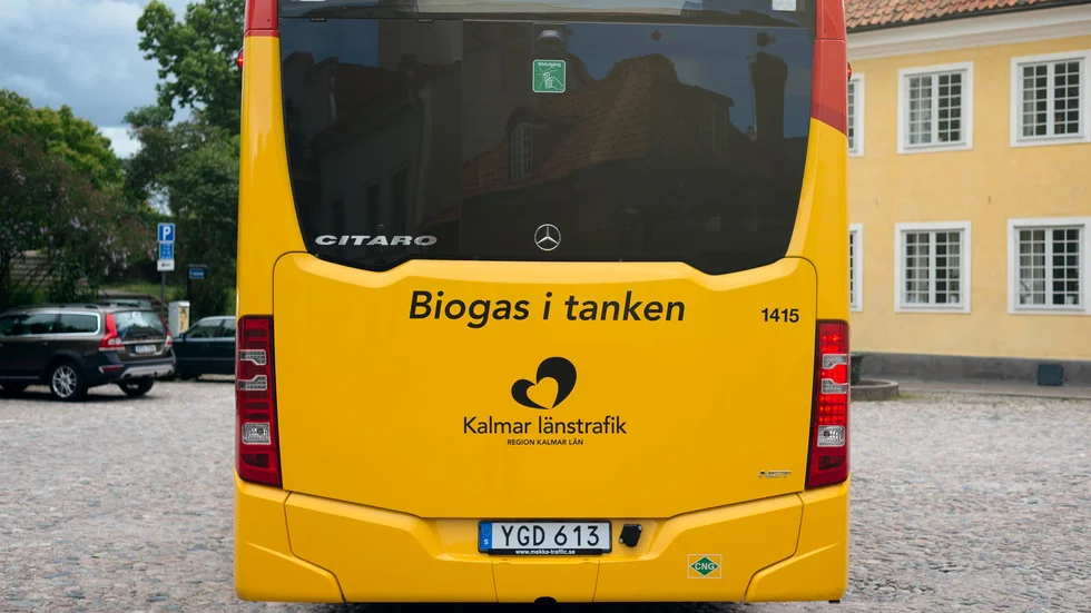 Biogasbussarna i Västervik ska bytas ut mot elbussar.