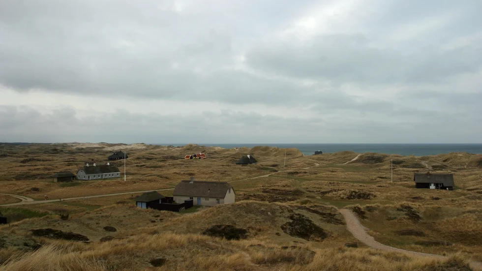 Två pojkar begravdes under sand i danska Vorupør i Thy på söndagen. Arkivbild från en annan plats i Danmark.
