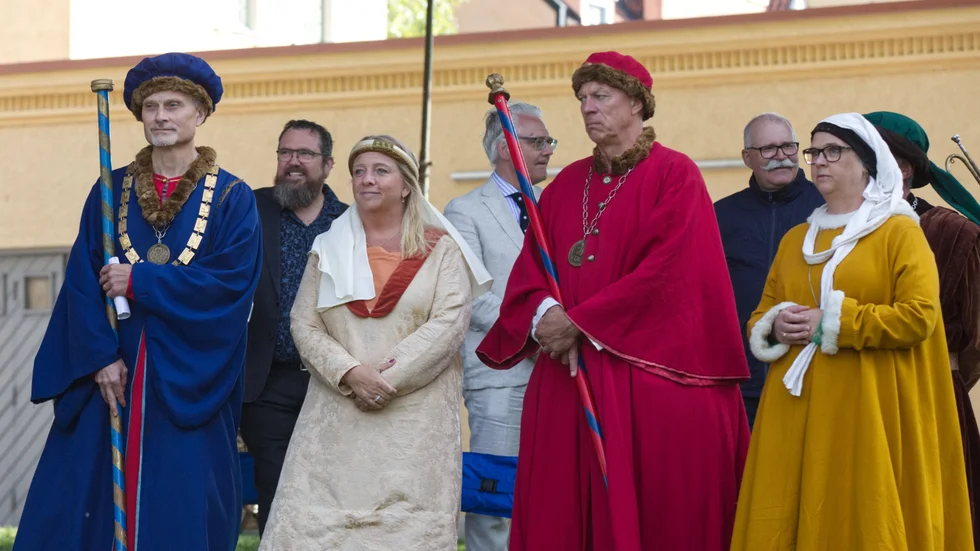 Stefan Hollmark, Meit Fohlin, Mikael Qwiberg och Anna Lundgren får hedersrollerna under årets Medeltidsvecka.