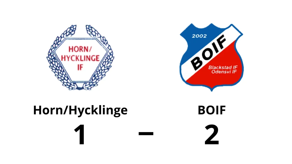 Horn/Hycklinge förlorade mot B.O.IF