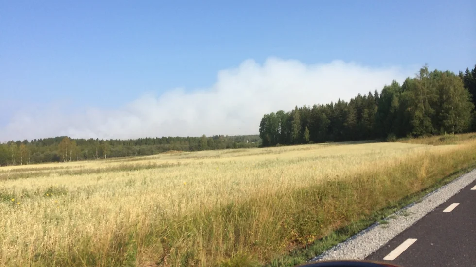 När brandbefälet Hans Granholm från Enköping på fredagskvällen den 1 augusti för tio år sedan syntes brandröken över skogen. 