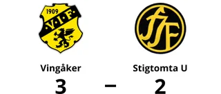 Seger för Vingåker mot Stigtomta U