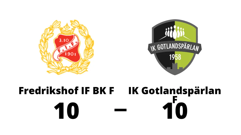 Fredrikshof IF BK F spelade lika mot IK Gotlandspärlan F