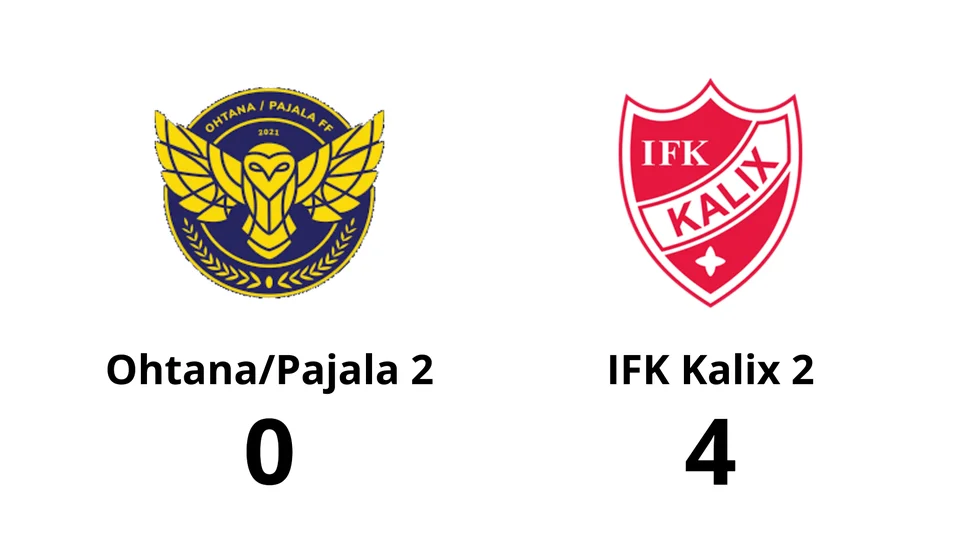 Ohtana/Pajala FF 2 förlorade mot IFK Kalix 2
