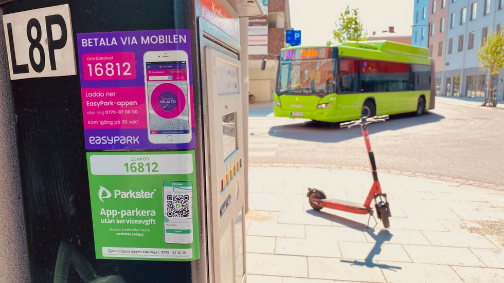Eskilstuna kommun tillhandahåller flera appar för betalning av parkering.