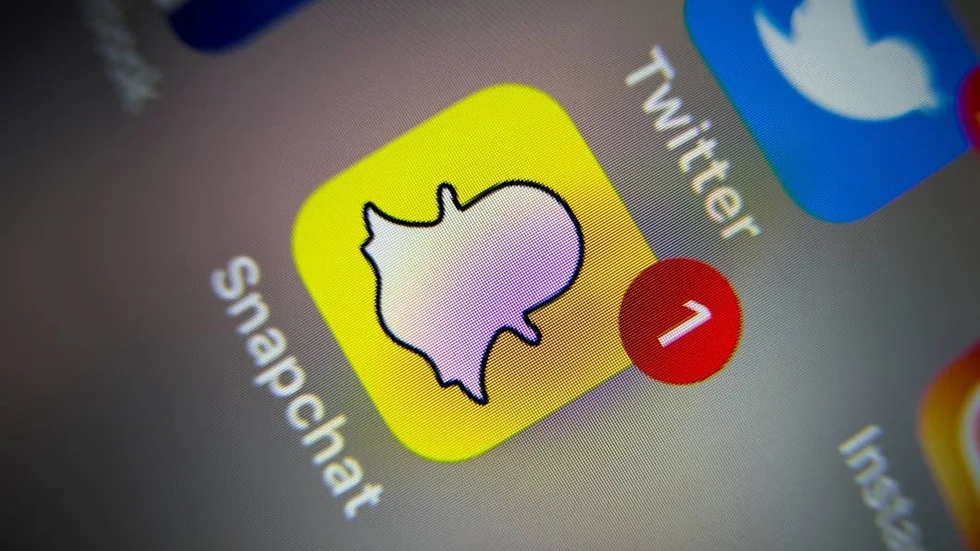 Spred sig.  Information om det nationella provet ska ha spridits via det sociala mediet Snapchat.