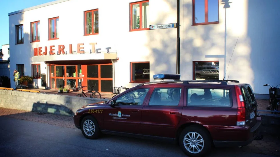 Räddningstjänsten var på plats på Mejeriet.