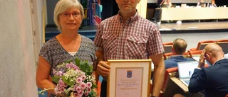 Hjortedspar tog emot stipendium