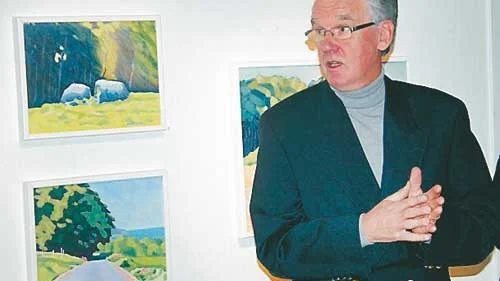 Växjökonstnären Berndt Larsson kallar sig självlärd och målar mycket naturbilder.