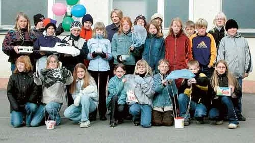 Klass 5 a vid Stjärneboskolan i Kisa har stor fantasi och kreativitet.