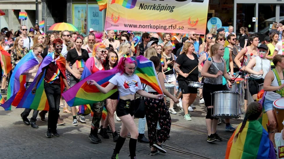Äntligen blir det en prideparad i Norrköping igen. Bilden är från 2018. 