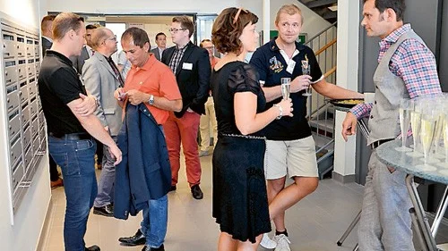 Stort mingel hos Cleantech Östergötland.