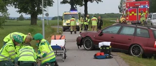 Bil voltade utanför Linköping