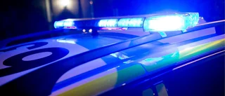 Person fastklämd efter olycka