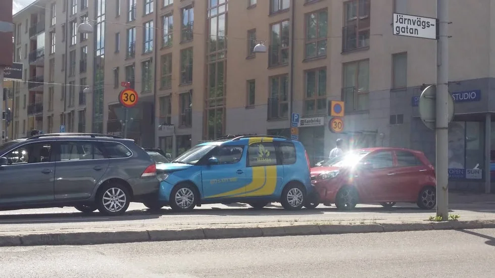 Kökrock korsningen Järnvägsgatan och Sparregatan