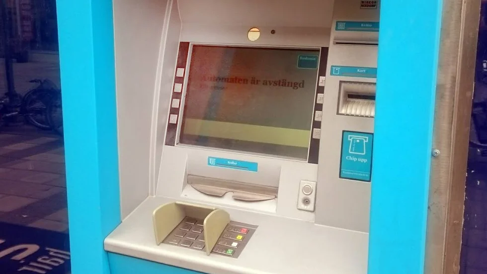 Tillfälligt avbrott i bankomatsystemet.