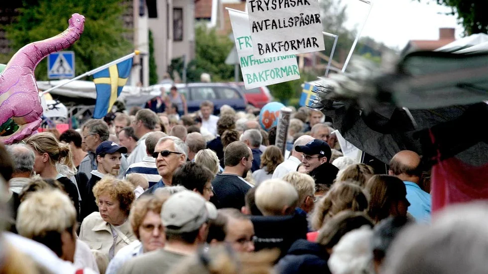 2004 var det trångt på Johanna Marken i Ödeshög.