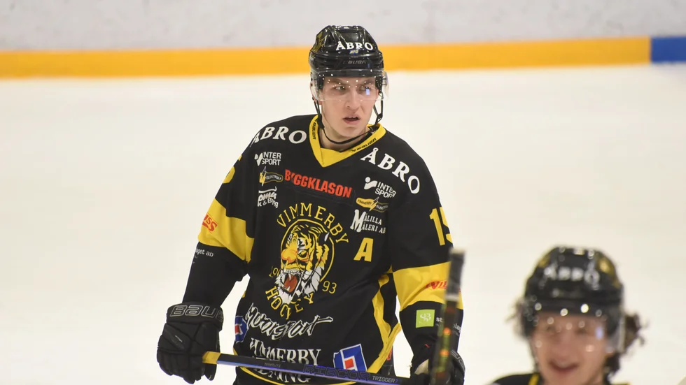 Oskar Lindgren har varit en av Vimmerby Hockeys klart bästa spelare den här säsongen.