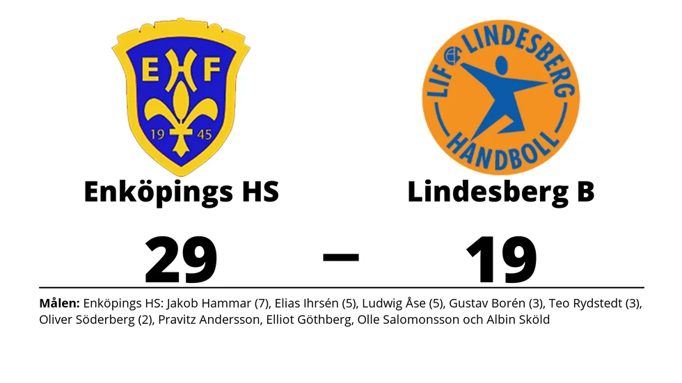 Enköpings HS vann mot LIF Lindesberg B