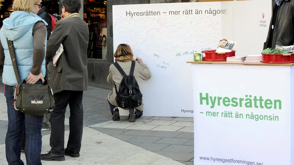 Rätt till en bra hyresrätt. I och med det nya avtalet mellan LKAB och Kiruna Kommun vill Hyresgästföreningen att deras medlemmar ska få det bra.?Foto: TT