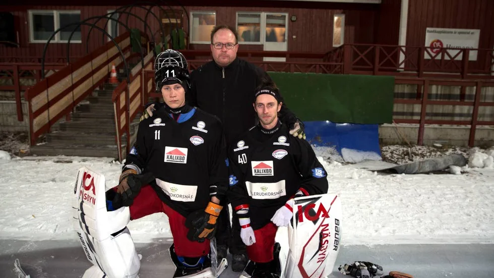 MÅLVAKTSTEAMET. Mikael Hult ska specialträna Björn Hellman (till vänster) och Markus Lindgren.