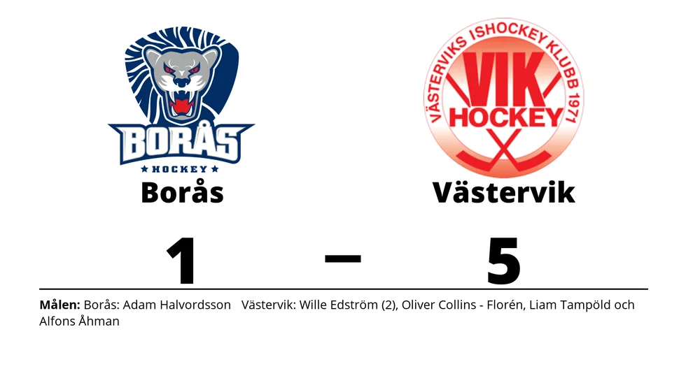 Borås HC förlorade mot Västerviks IK