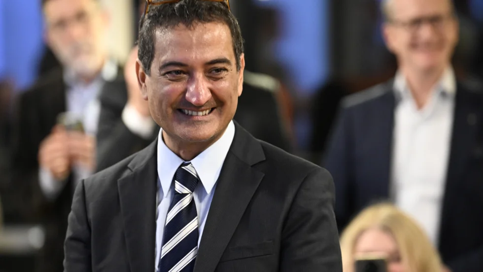 Sameh Egyptson, doktorand, när han fick beskedet att han godkänns.