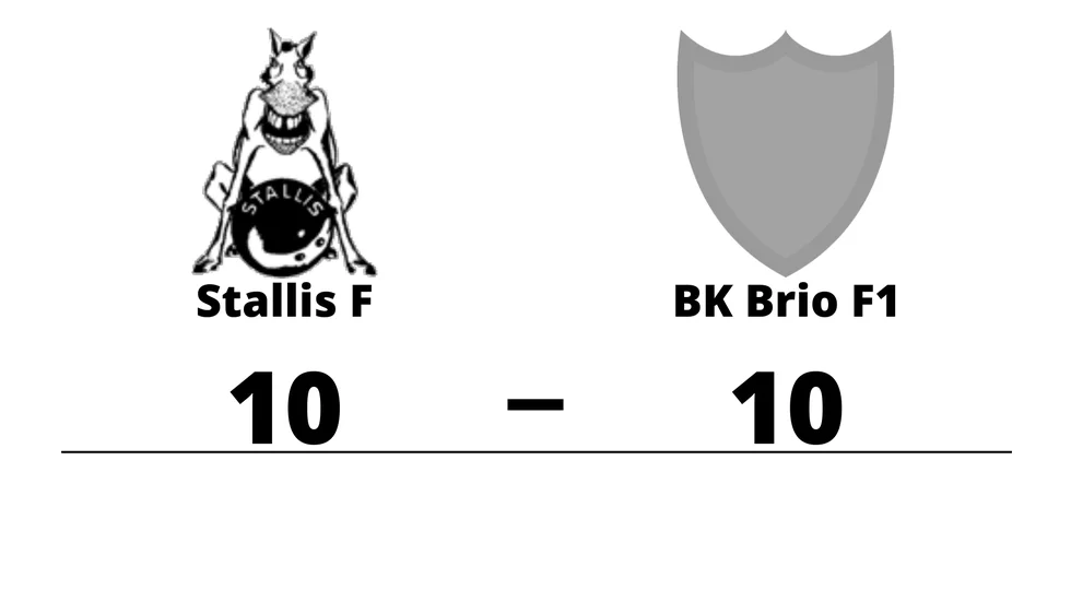 BK Stallis F spelade lika mot BK Brio F1