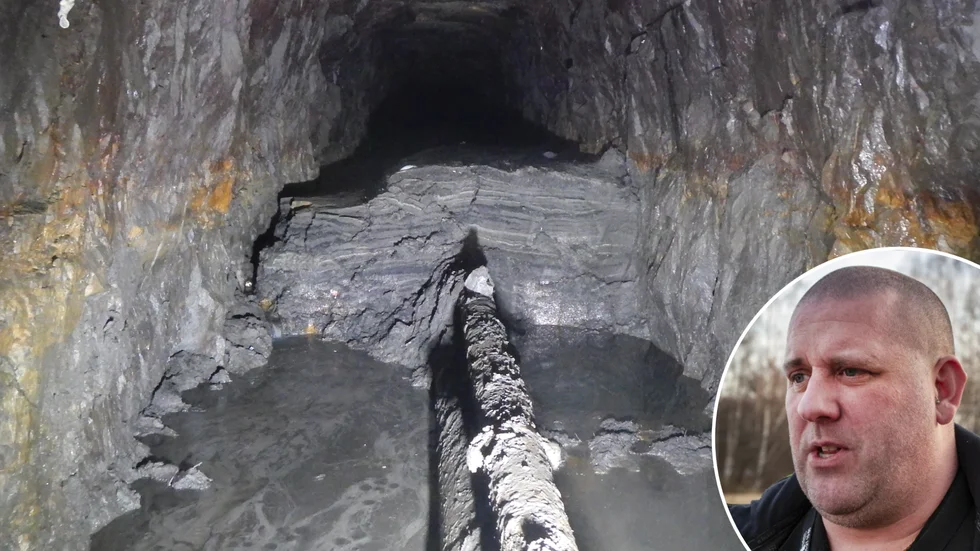 Jonas Törnvall säger att en undervattensdrönare har varit på plats i stans underjordiska tunnel. Där finns tusentals kubikmeter med sediment, som mestadels består av slam, grus och lera. 