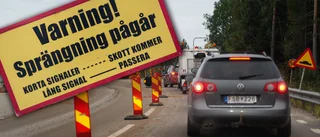 Sprängningsolycka på E4 – vägarbetare träffades av stor stenbumling • Företag tvingas betala dryga böter