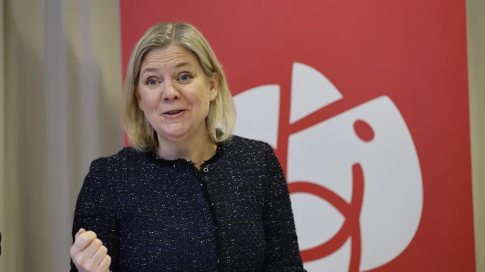 Socialdemokraternas partiledare Magdalena Andersson i december.