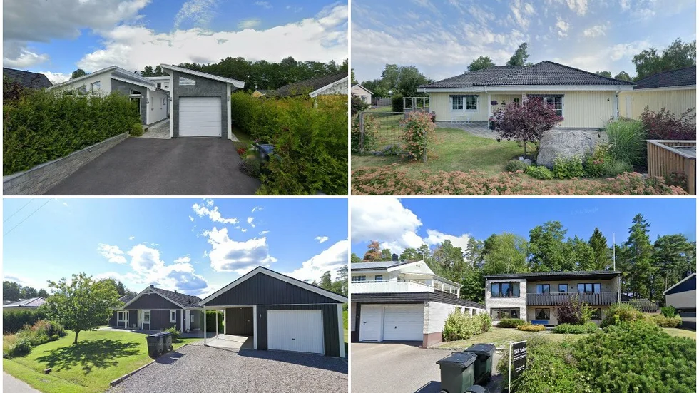 Radargatan 23, Lyckebovägen 4, Högbackavägen 15 och Lillsjövägen 12B