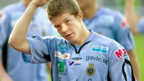 KALMAR 2007-07-30 
MŒlskytten Jonas Lantto i den allsvenska fotbollsmatchen mellan Kalmar FF och Gefle IF i Kalmar pŒ mŒndagskvŠllen.  
Foto: Maths Bogren / SCANPIX / Kod 9090