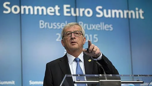 PÅ STOPPTID. För att illustrera situationens allvar tog EU-kommissionens ordförande Jean-Claude Juncker till en metafor från idrottens värld. FOTO: Virgina Mayo.