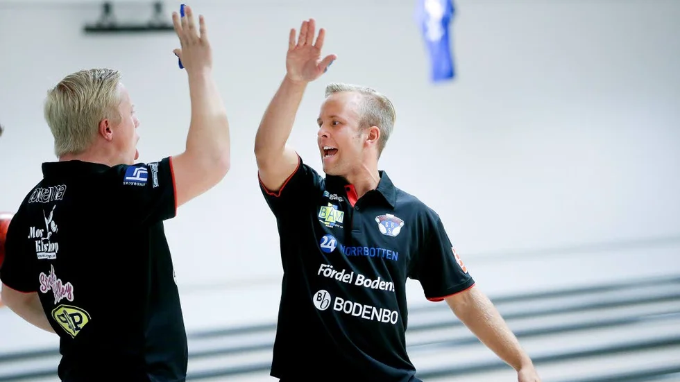 Nöjd. BBS gjorde rent hus 	i kvalspelet och får spela 	i elitserien även nästa år.