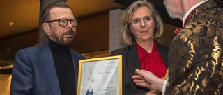 Björn Ulvaeus fick ta emot pris från Västerviksprofil