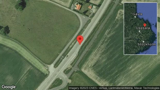 Stopp på väg 288 på grund av en trafikolycka