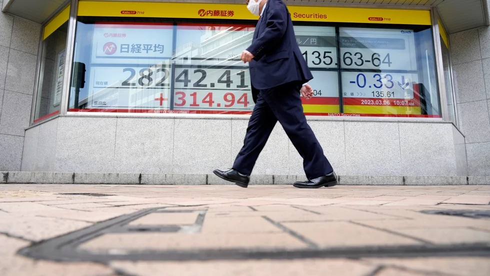 Tokyobörsen inledde handelsveckan uppåt. Arkivbild.