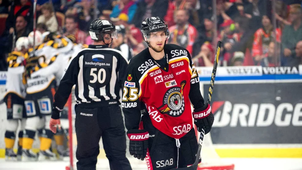 Kontraktslös. Anton Hedman i Luleå Hockey-­tröjan.