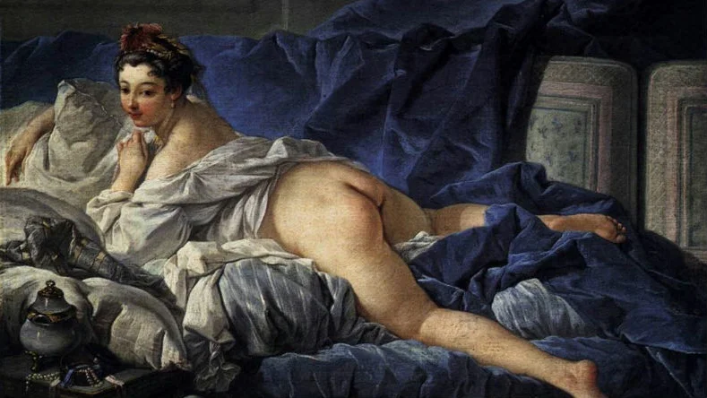 FRIVOLITET. Franska historikern Sabine Melchior-Bonnet tar avstamp i tiden före revolutionen. Epokens ”rumpmästare” var François Boucher (1703-70) - här hans ”Odalisken” (cirka 1749) som också är bokens omslag.