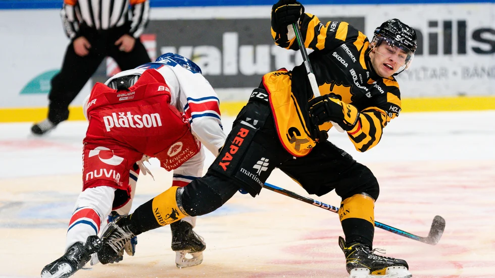 Frans Haara spelar inte Skellefteås match mot HV71 då den unge backen drabbats av en hjärnskakning.