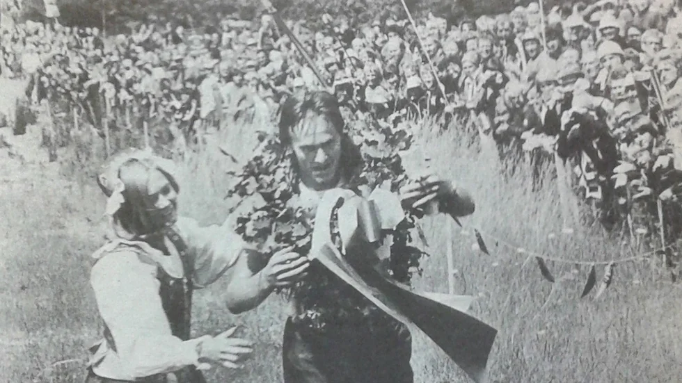Norske landslagsmannen Sigurd Daehli vann herrarnas elitklass i 5-dagarstävlingen 1977. Målgången vid den femte och sista etappen var vid Kappelshamnsviken.