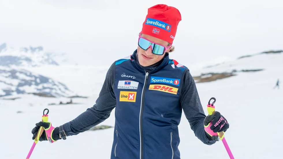 Johannes Høsflot Klæbos lårskada är ännu inte läkt. Arkivbild.