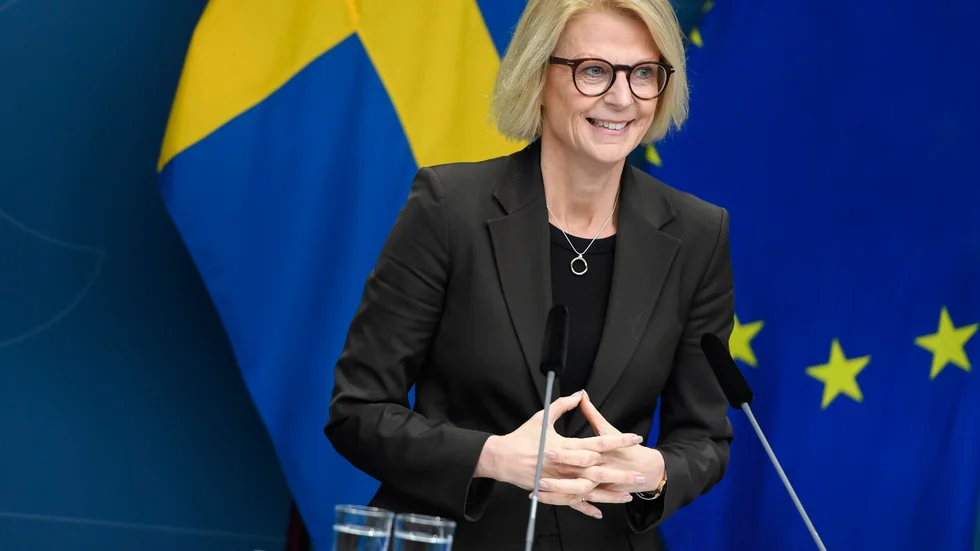 Finansminister Elisabeth Svantesson (M). Arkivbild.
