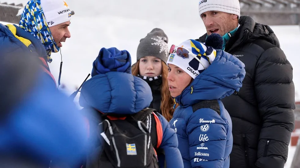 Stöttning. Kalla med landslagsläkaren Per ”Pliggen” Andersson och tränaren Magnus Ingesson.