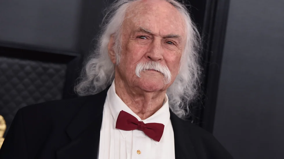 David Crosby fotograferad vid Grammy-galan i Los Angeles i januari 2020. Arkivbild.