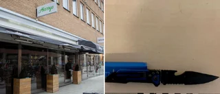 Ung man bar kniv på resecentrum och krossade fönster på Harrys • Nu åtalas han för flera brott