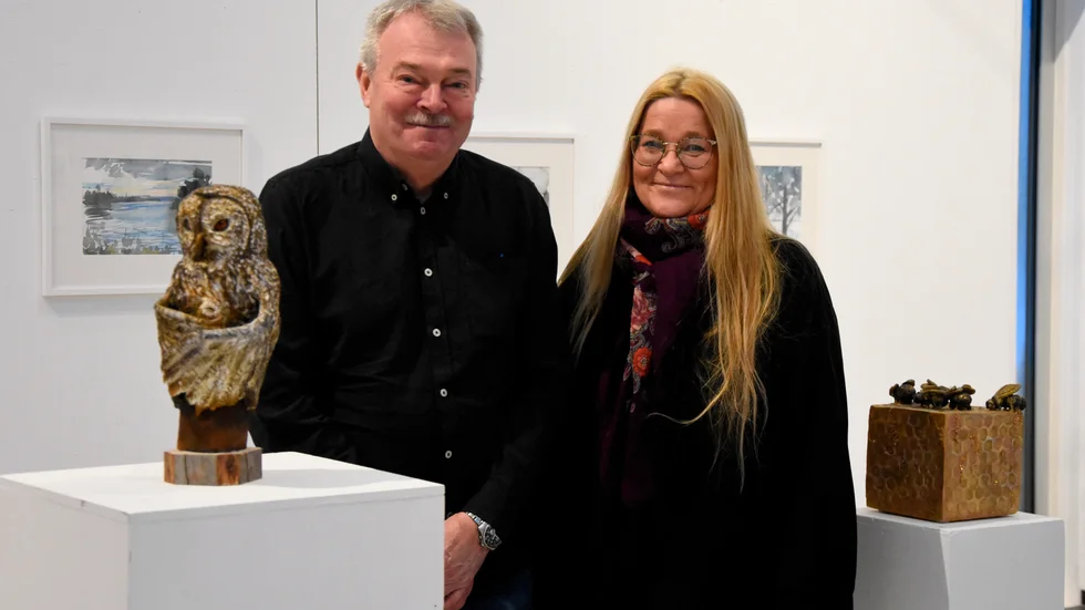 Dennis Pettersson och Maria Berg ställer ut tillsammans på Galleri Y - en utställning där de fyra elementen eld, jord, vatten och luft är bärande teman.