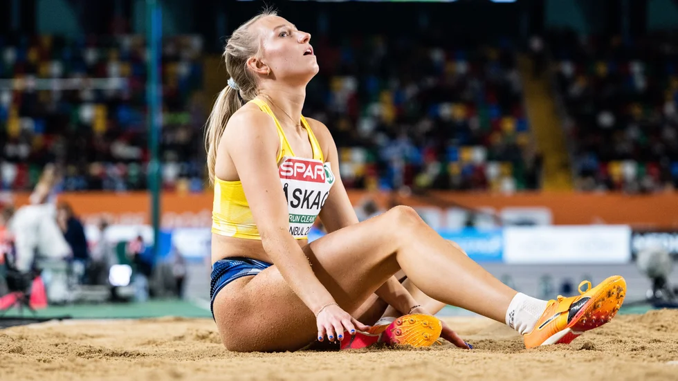 Maja Åskag från Eskilstuna kom på en åttonde plats i EM-finalen i tresteg.